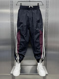 Men's Plus Size Side Striped Loose Fit Joggers