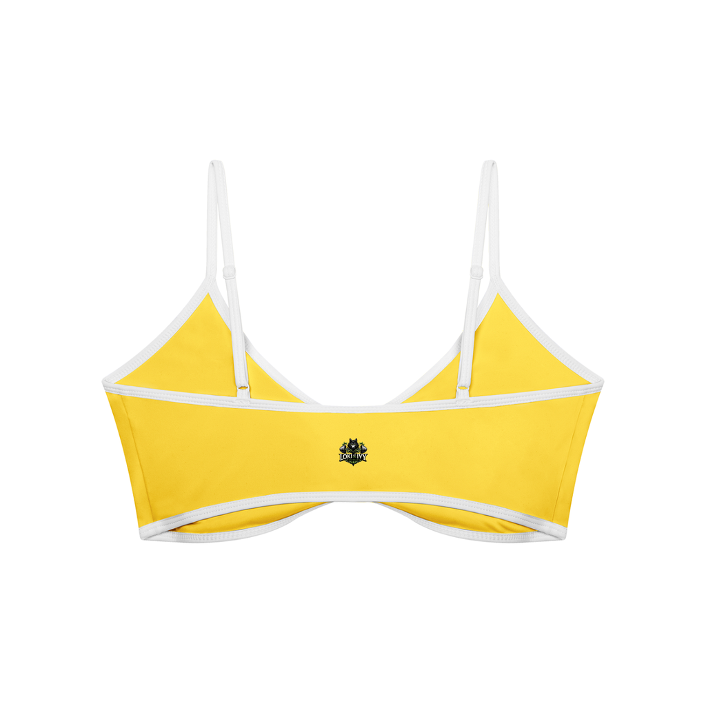 Loki & Ivy Color Block Ruched V-Neck Sports Bra