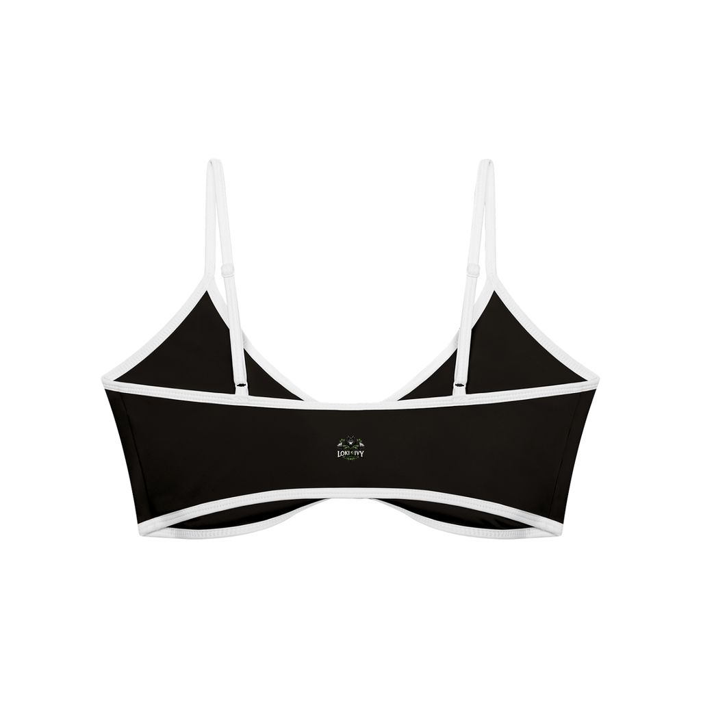 Loki & Ivy Color Block Ruched V-Neck Sports Bra