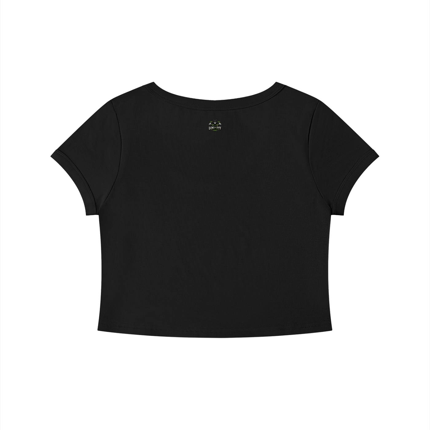 Loki & Ivy Women's Solid Color Slim Crop T-Shirt