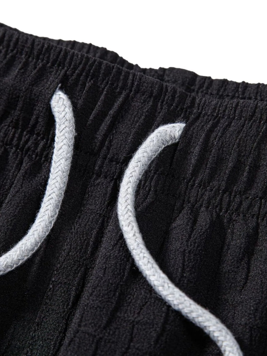 Men's Classic Textured Shorts with Elastic Waist