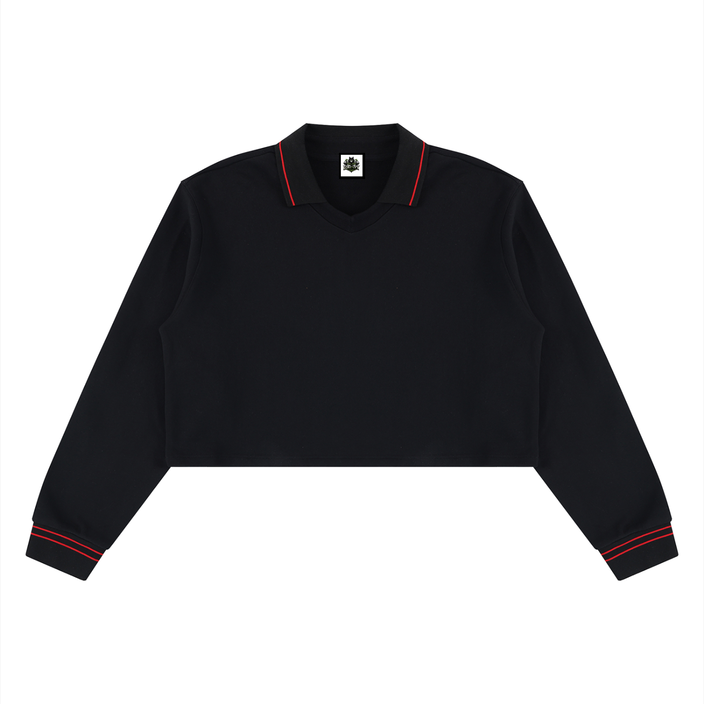 Loki & Ivy Women’s Crop Collared Sweatshirt