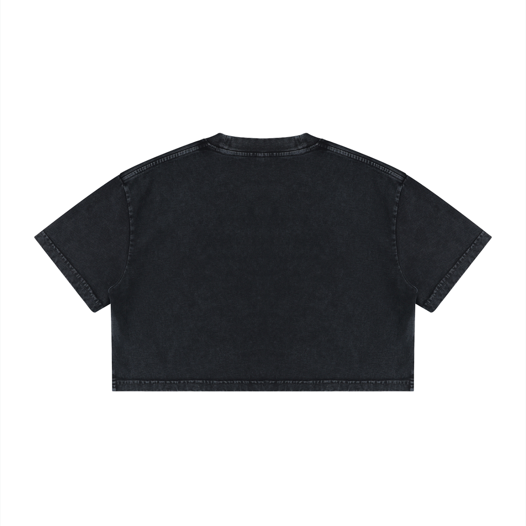 Loki & Ivy Women's Mineral Wash Cotton Crop T-Shirt