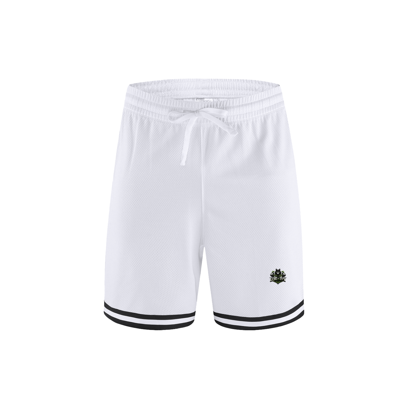 Loki & Ivy Classic Stripe Trim Basketball Shorts