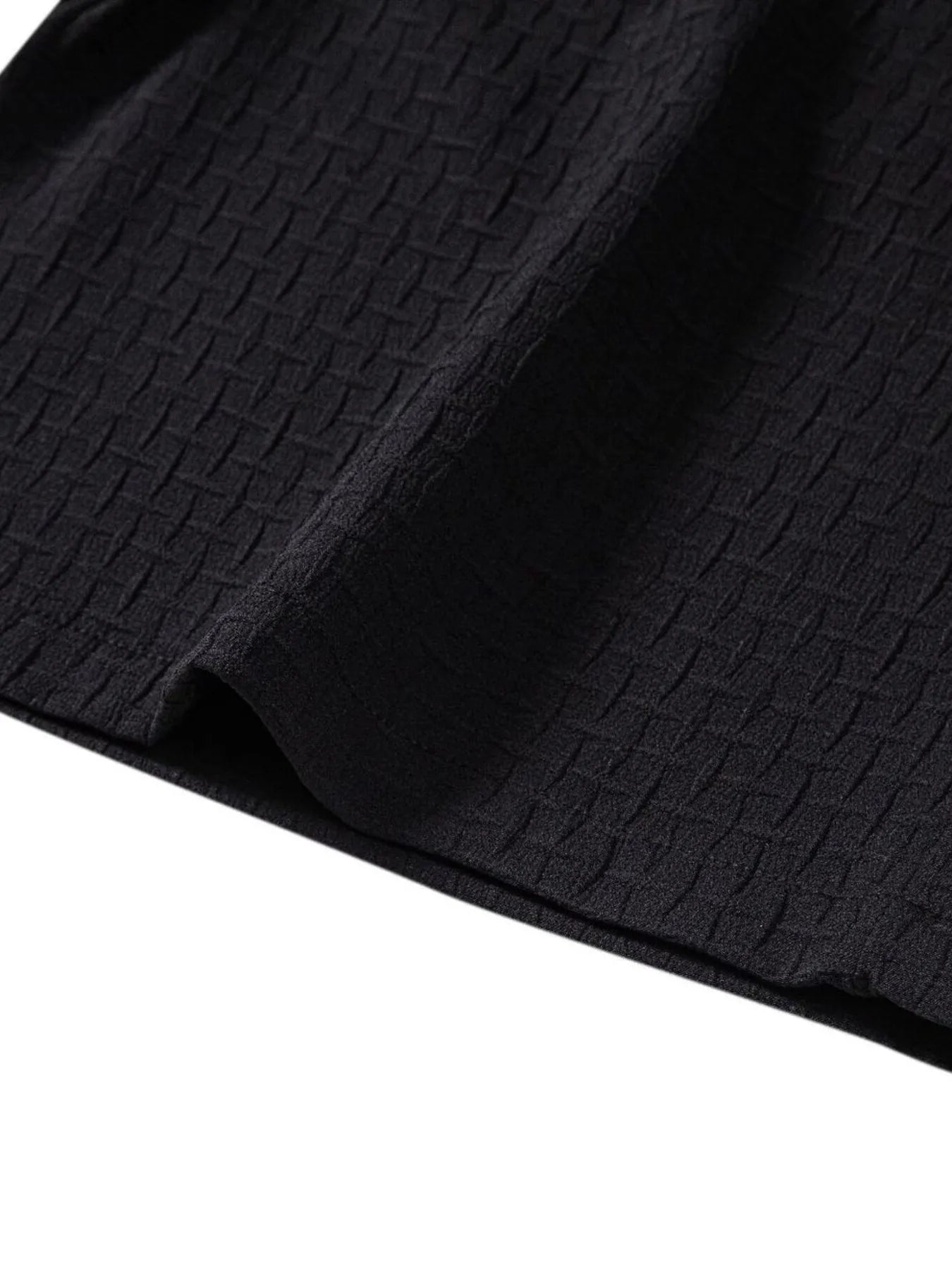 Men's Classic Textured Shorts with Elastic Waist