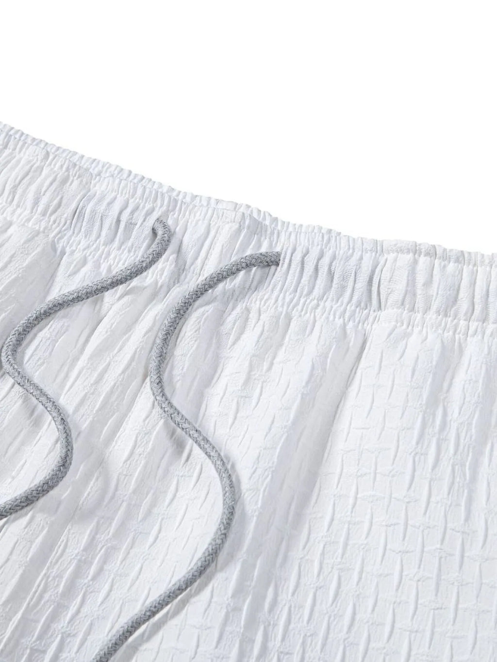Men's Classic Textured Shorts with Elastic Waist