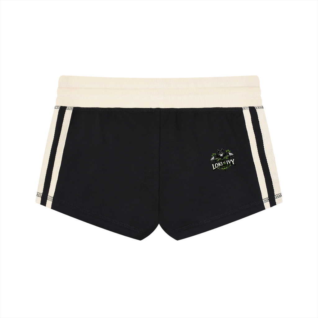Loki & Ivy Women's Contrast Stripe Track Shorts