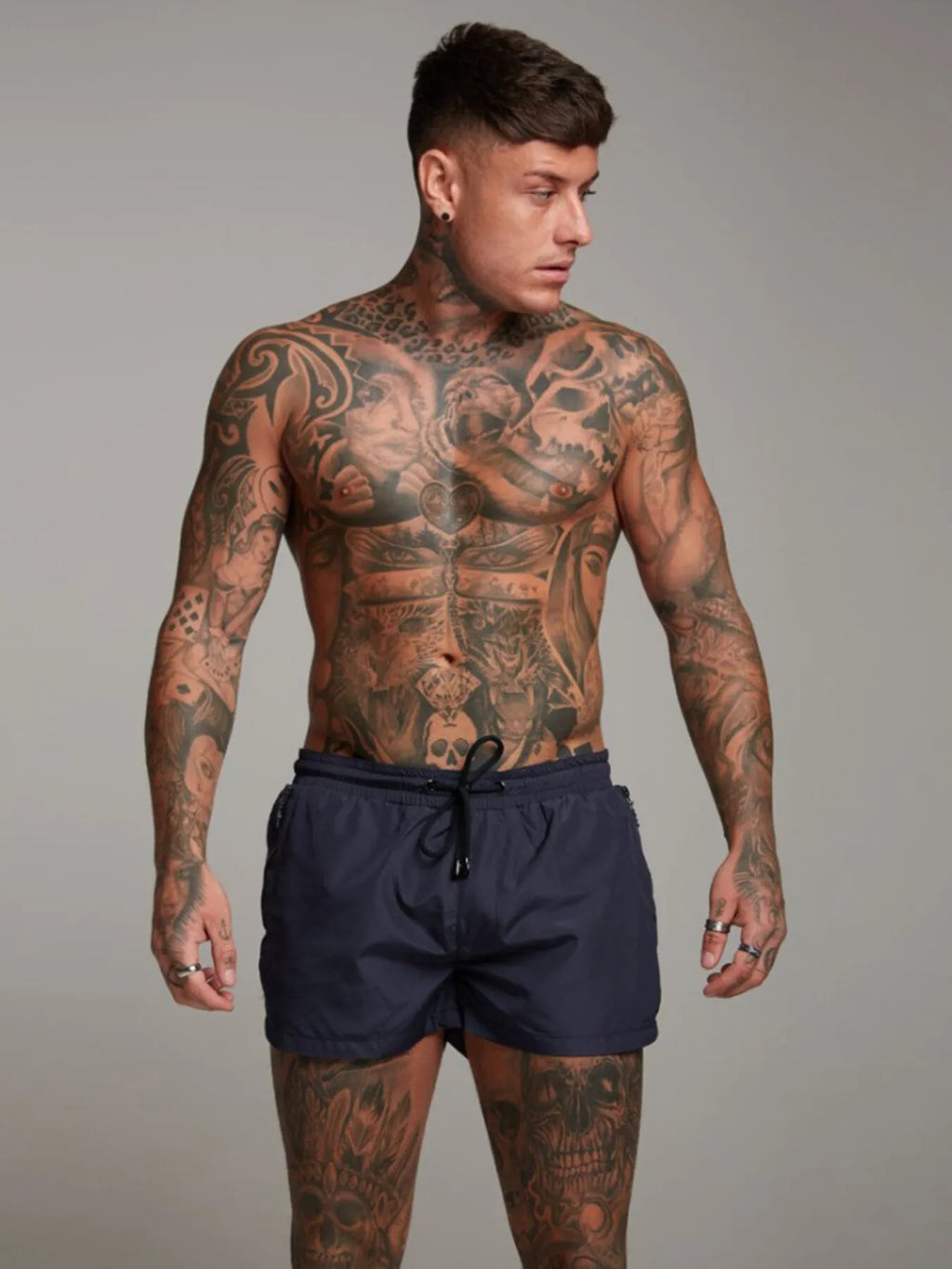 Men's Full Size Drawstring Active Shorts with Pockets Plus Size