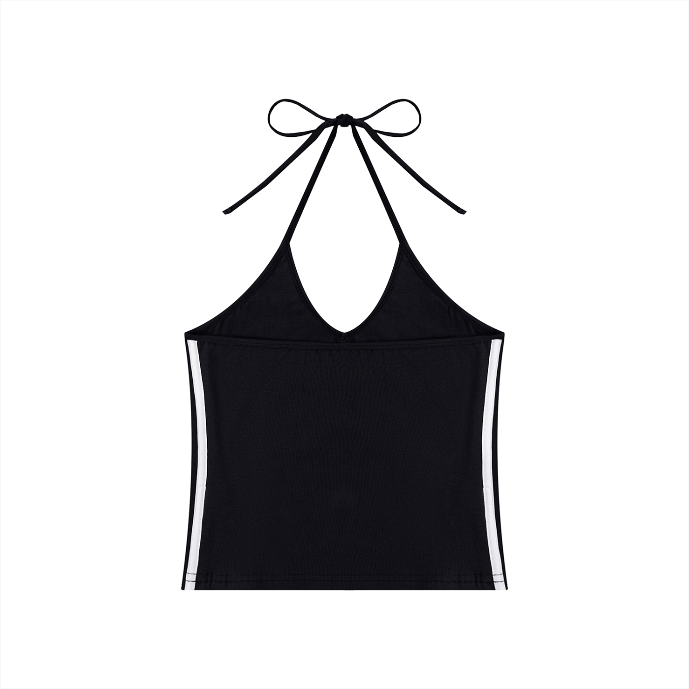 Loki & Ivy Women's Color Block Halter Crop Tank Top