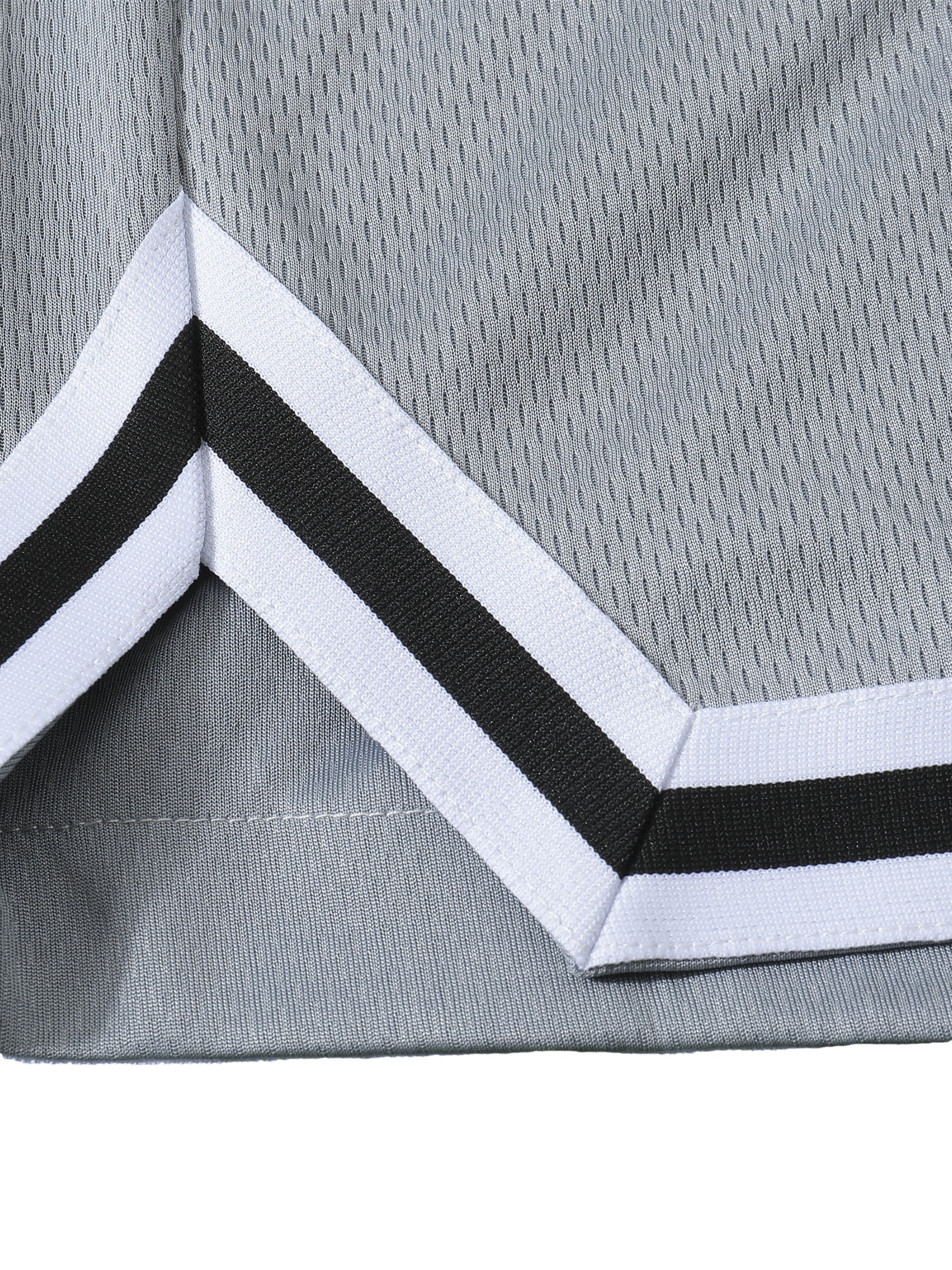 Loki & Ivy Classic Stripe Trim Basketball Shorts