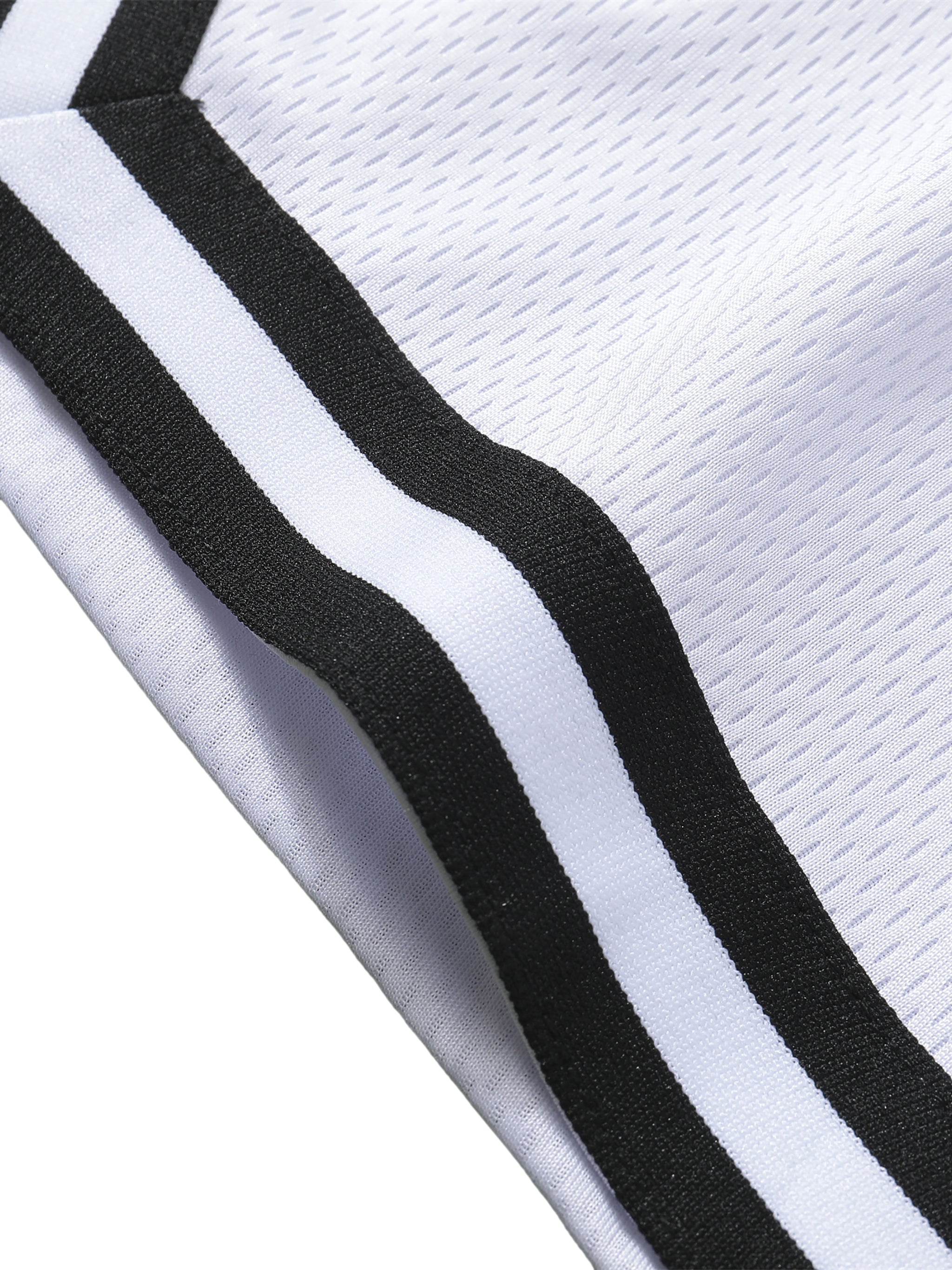 Loki & Ivy Classic Stripe Trim Basketball Shorts