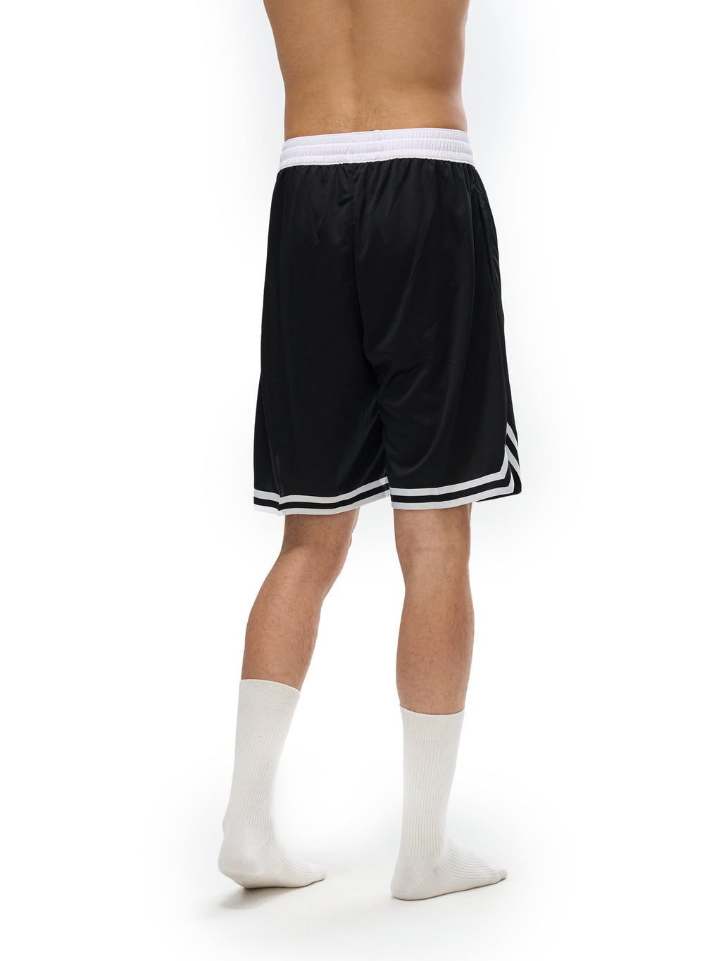Loki & Ivy Classic Stripe Trim Basketball Shorts