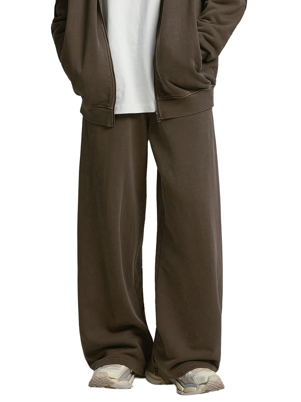 Loki & Ivy Snow Washed Tape Raw Edge Sweatpants