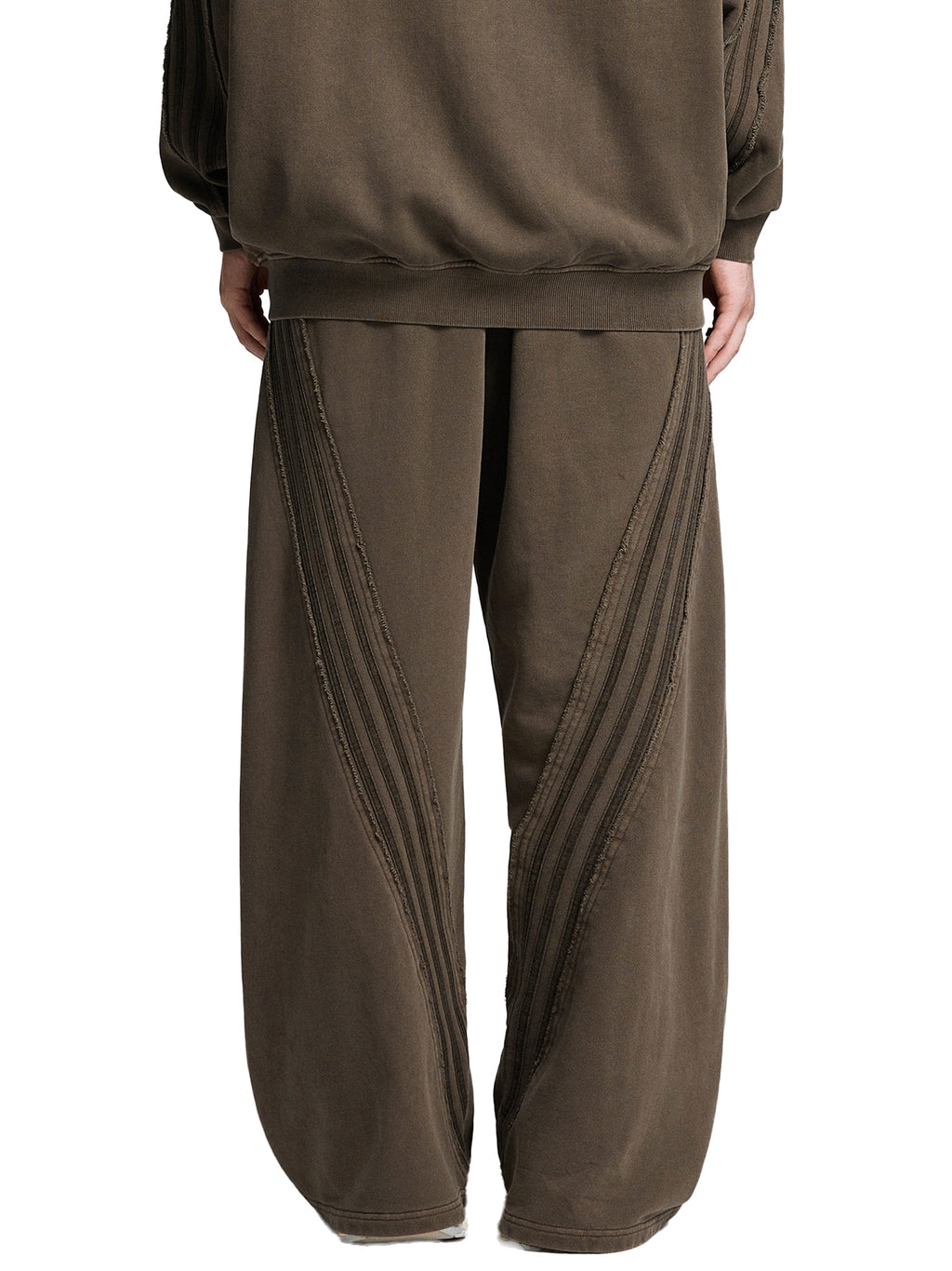 Loki & Ivy Snow Washed Tape Raw Edge Sweatpants