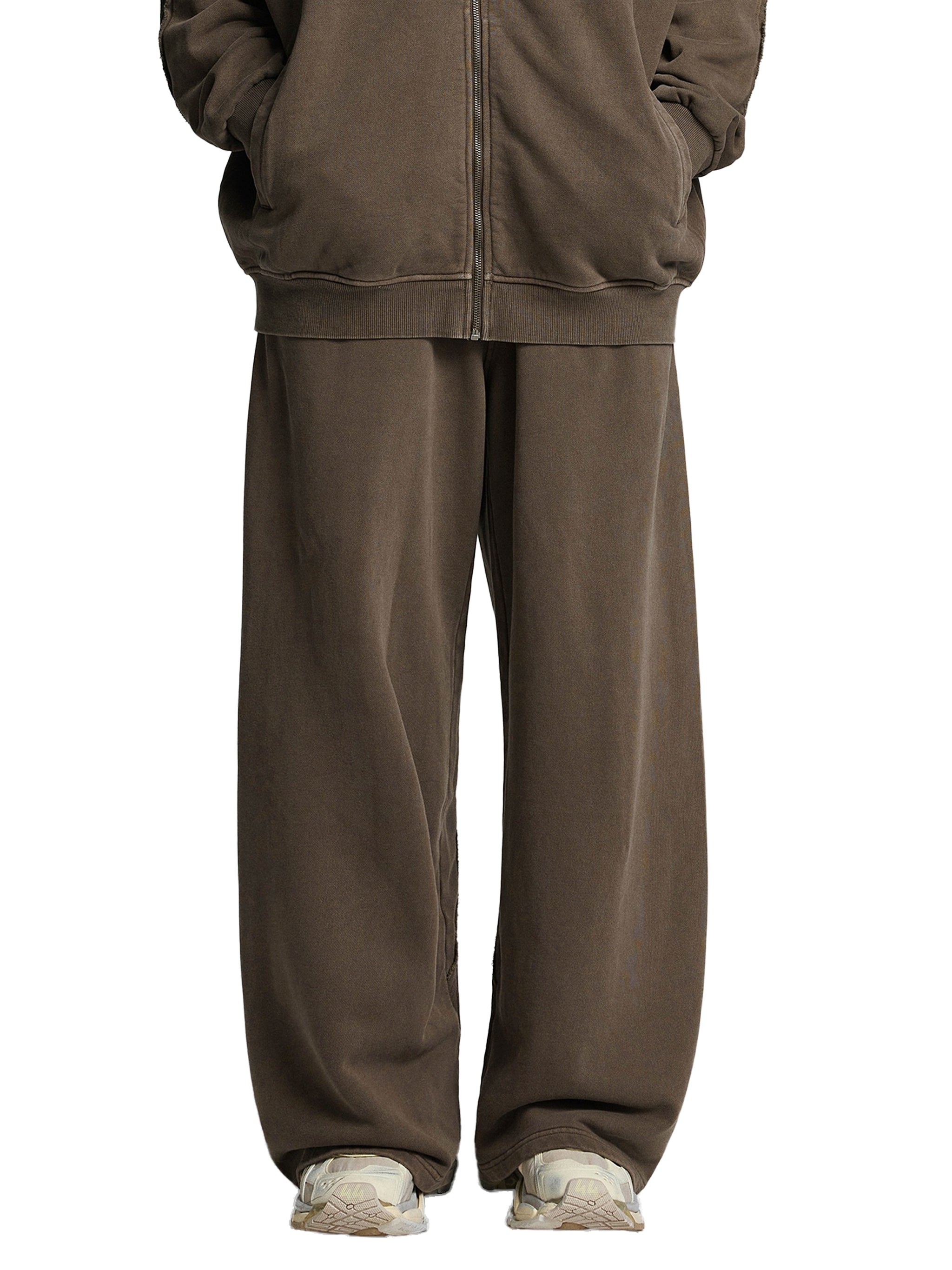 Loki & Ivy Snow Washed Tape Raw Edge Sweatpants