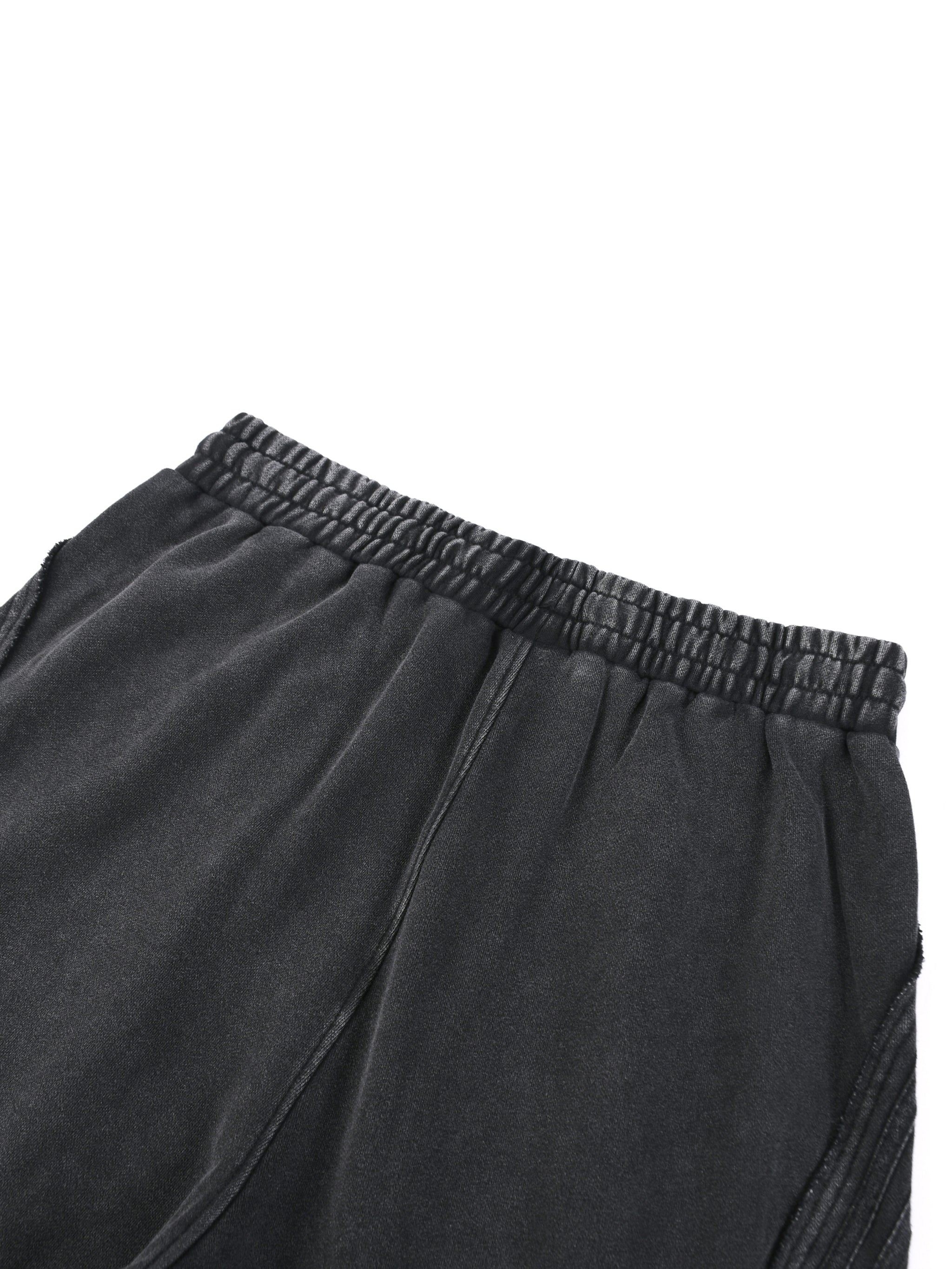 Loki & Ivy Snow Washed Tape Raw Edge Sweatpants