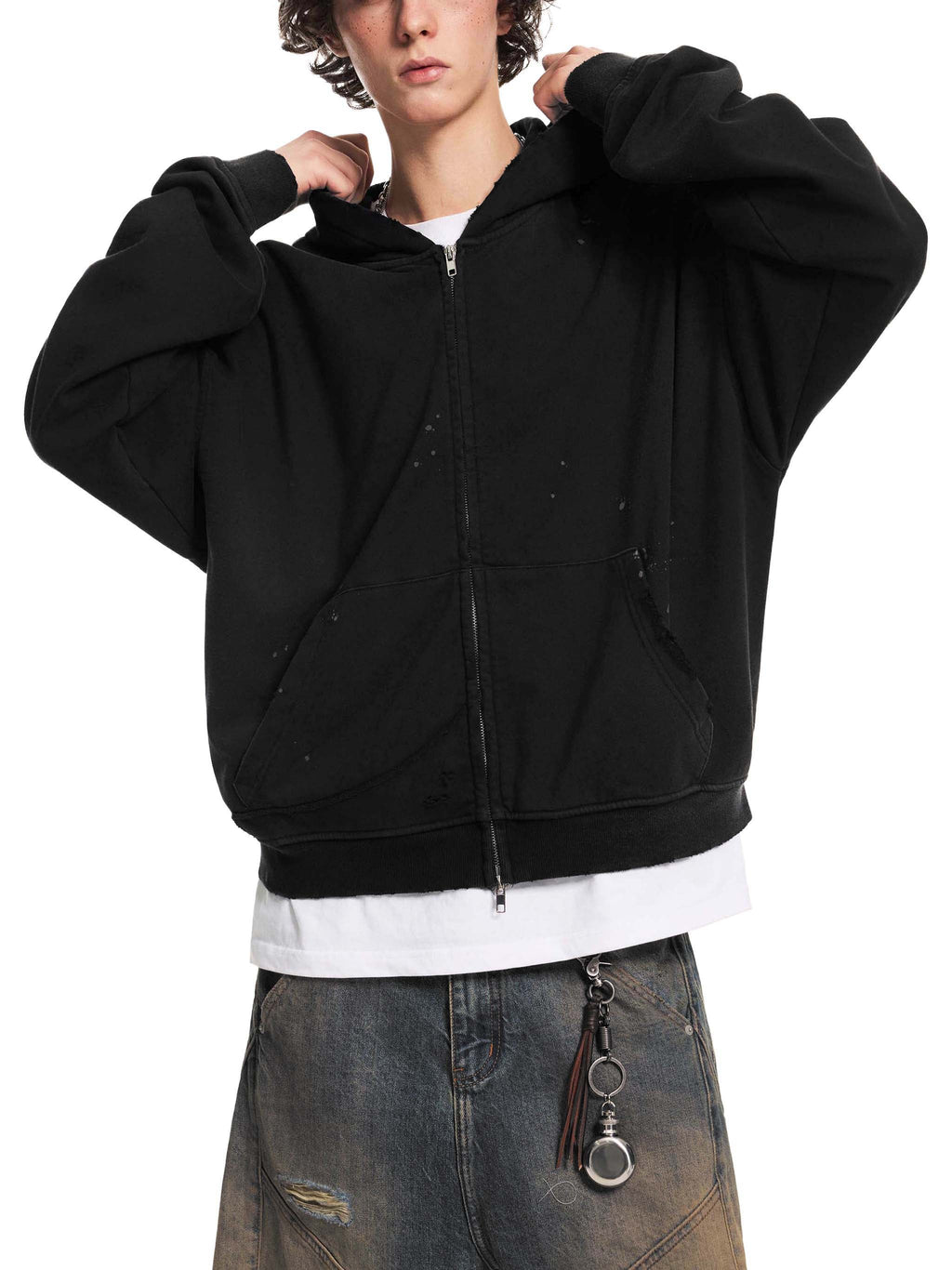 Loki & Ivy Men's Vintage Zip Hoodie
