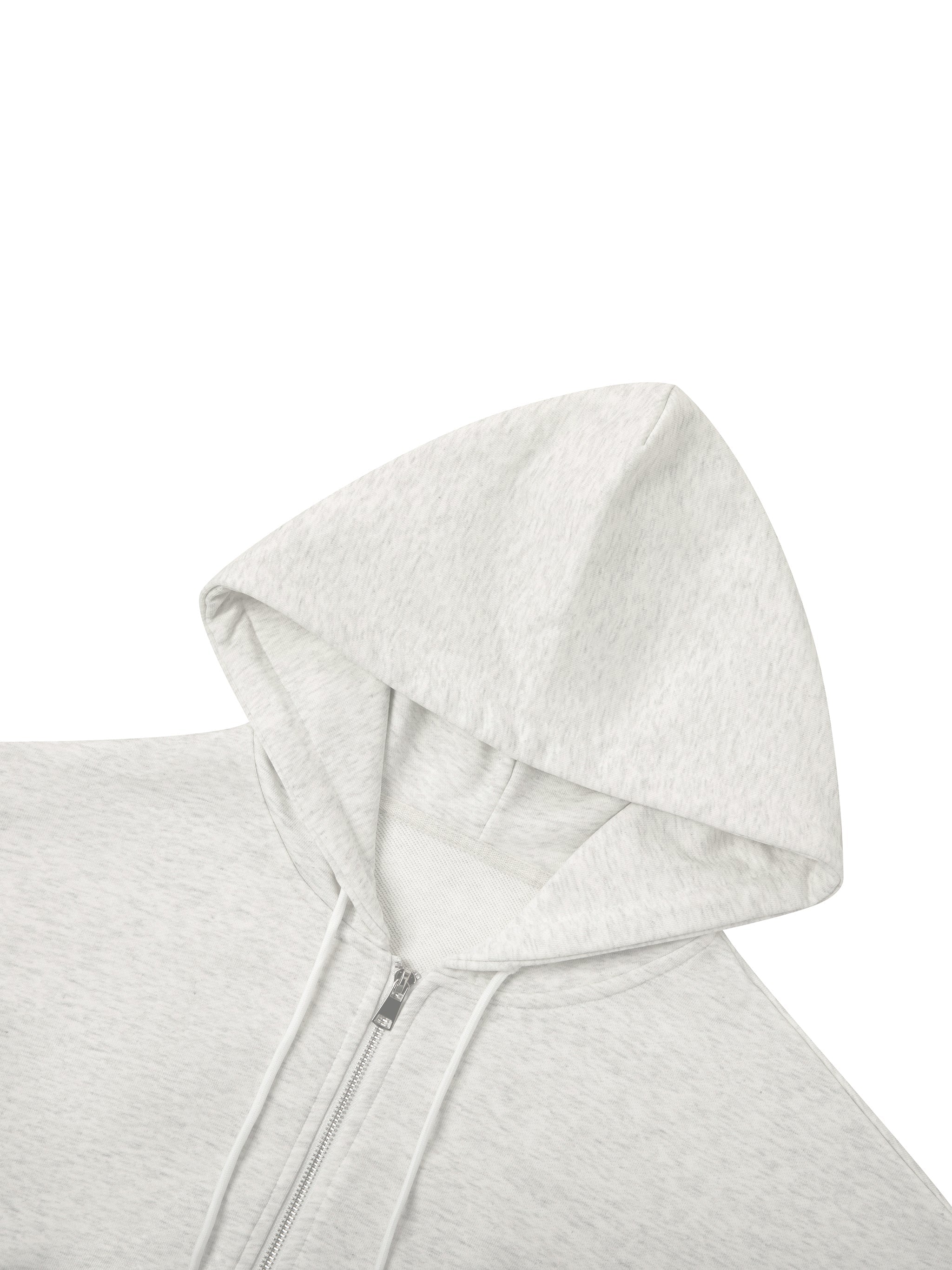 Loki & Ivy Essential Cropped Zip-Up Hoodie
