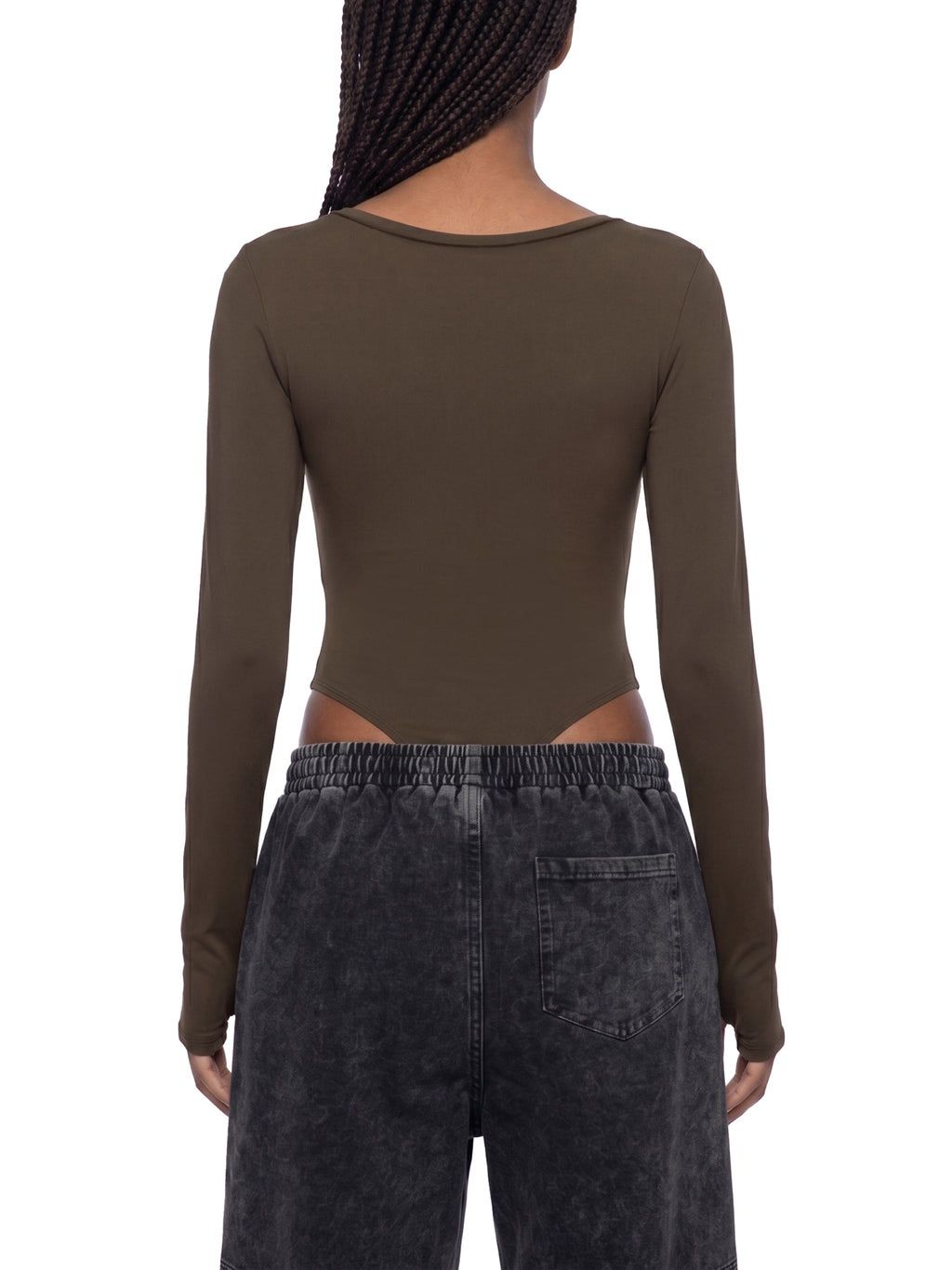 Loki & Ivy Women's Tight Long Sleeve Yoga Bodysuit