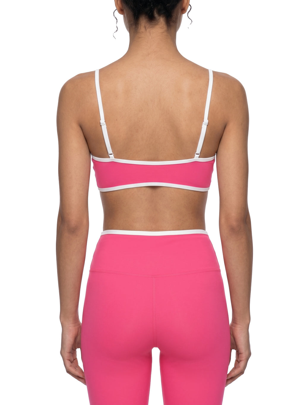 Loki & Ivy Color Block Ruched V-Neck Sports Bra