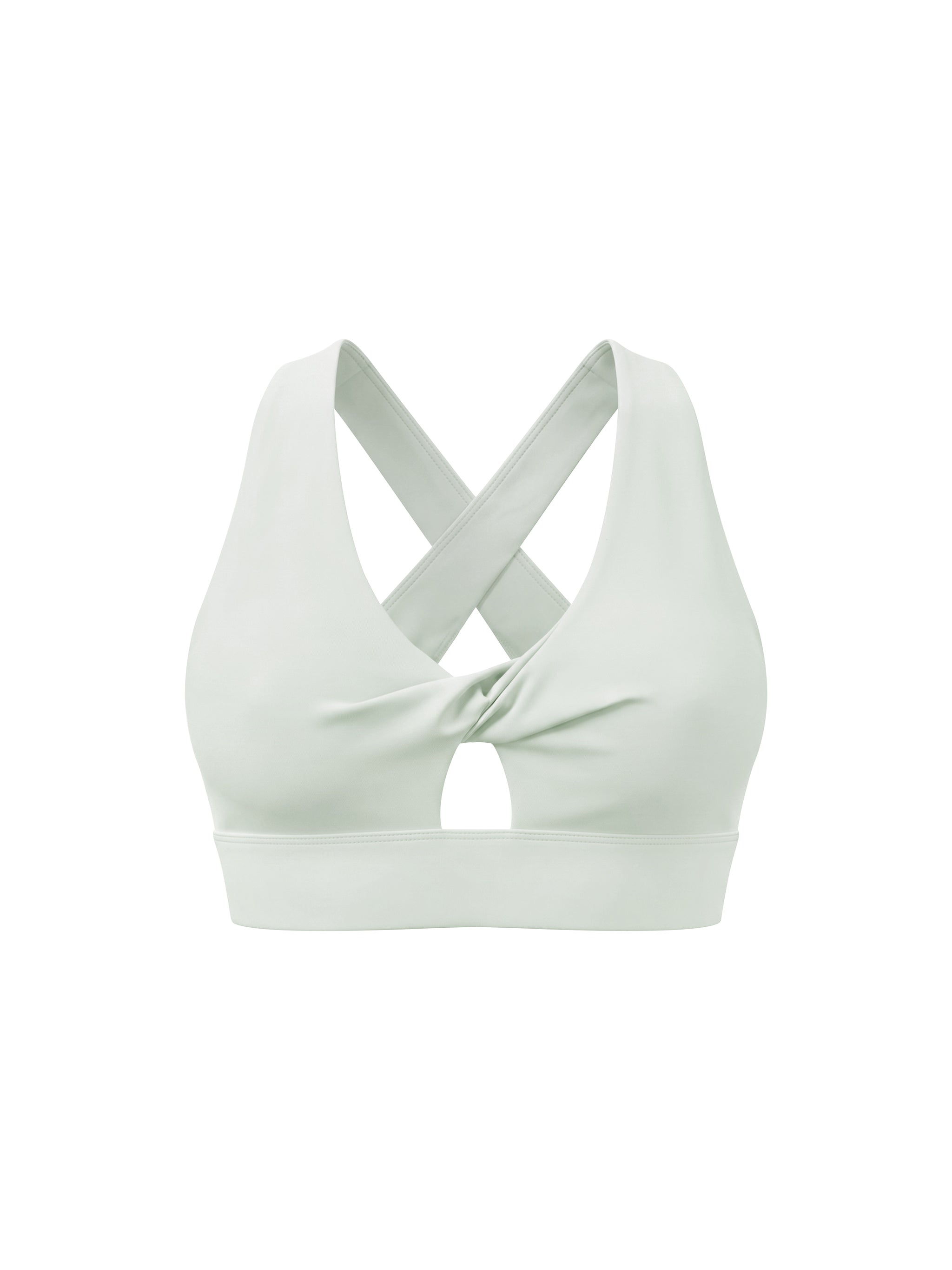 Loki & Ivy Women's Twist Front V-Neck Sports Bra