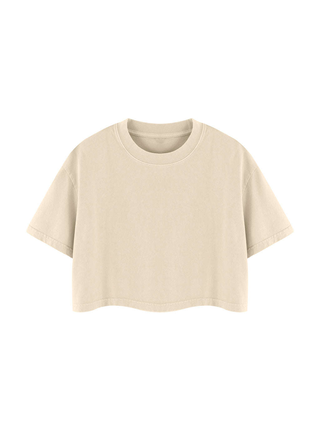 Loki & Ivy Women's Mineral Wash Cotton Crop T-Shirt