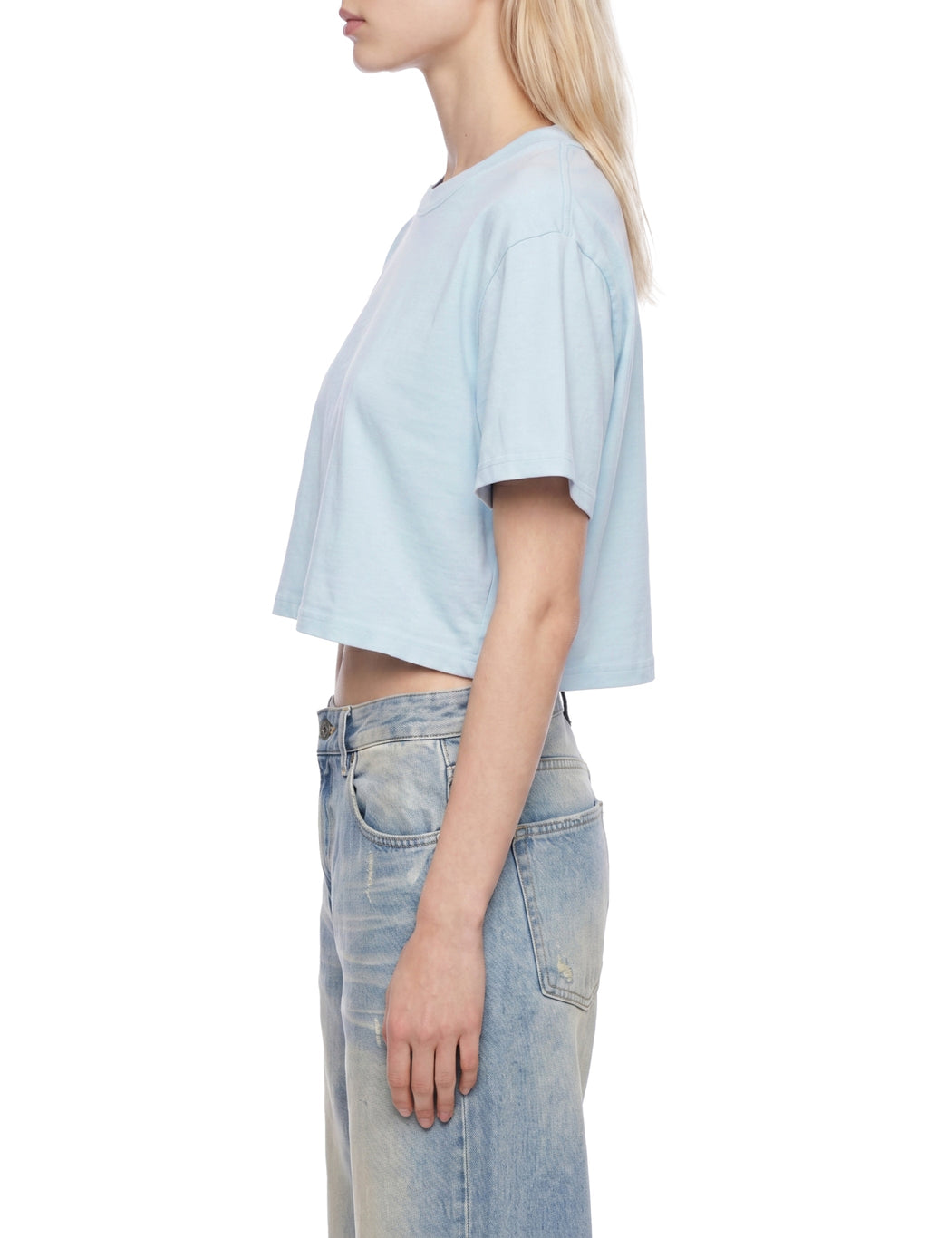 Loki & Ivy Women's Mineral Wash Cotton Crop T-Shirt
