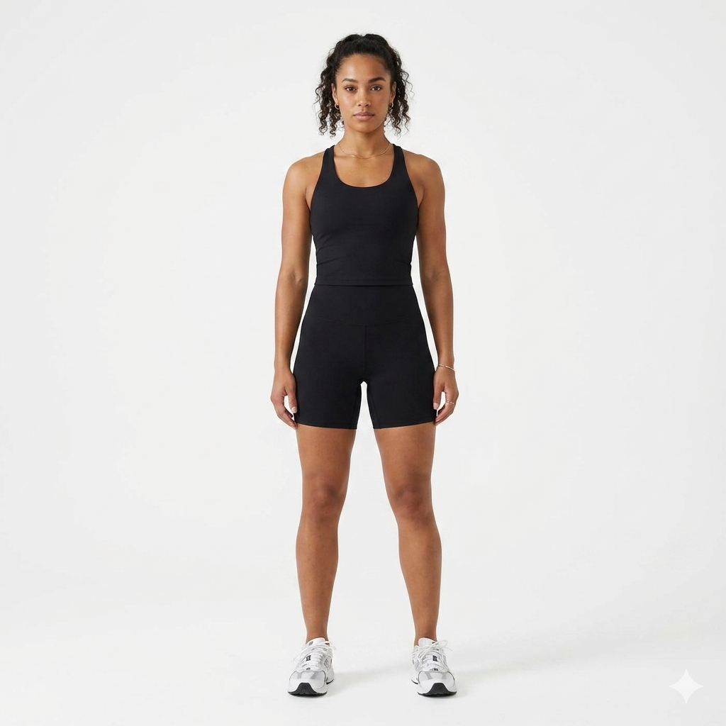 Loki & Ivy High-Waisted Blend Biker Shorts