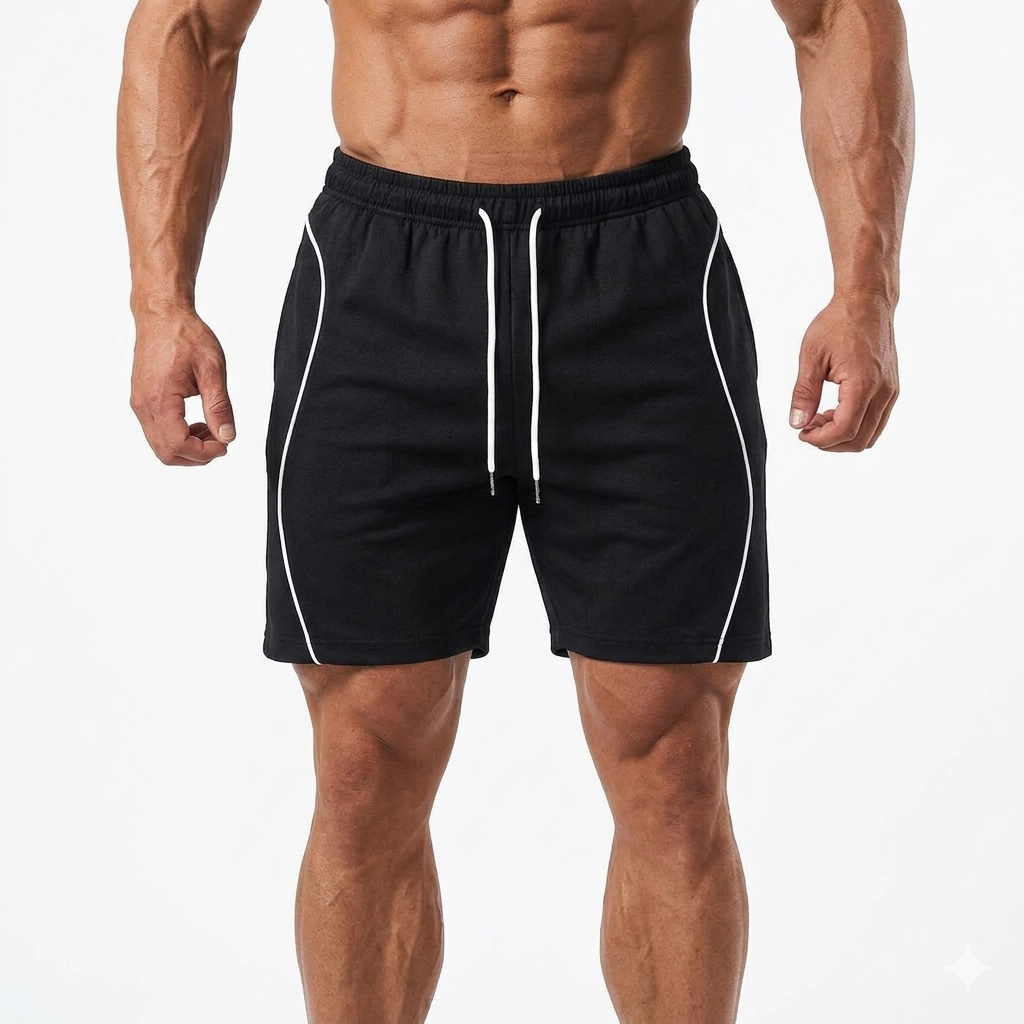 Loki & Ivy Men's Piping Drawstring Shorts