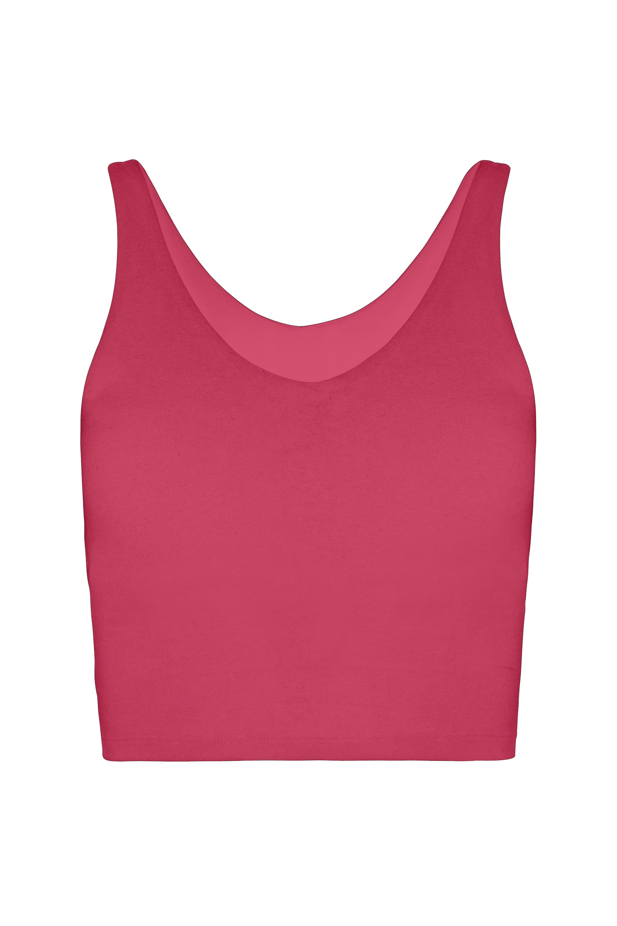 V Neck Organic Cotton Crop Tank