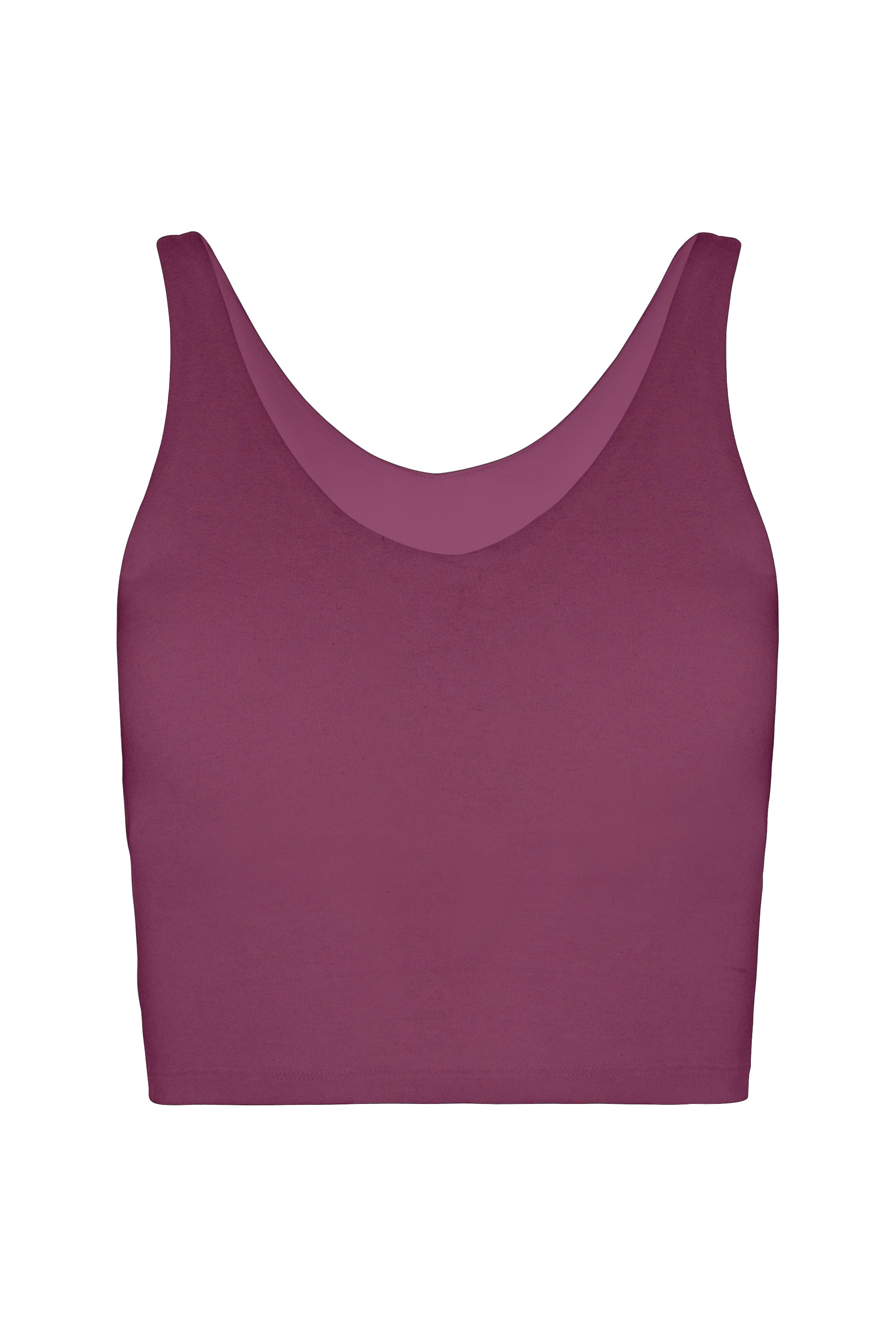 V Neck Organic Cotton Crop Tank