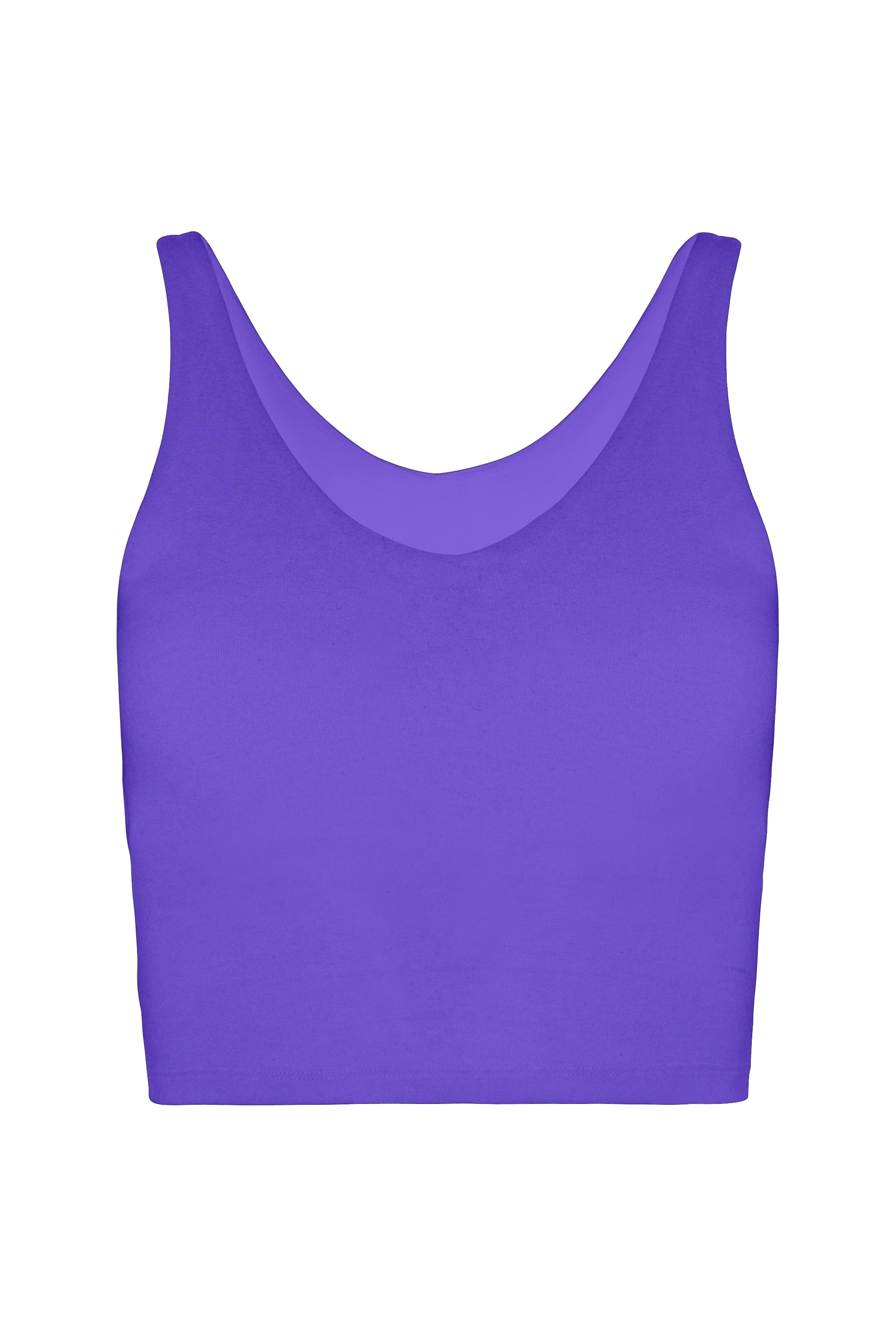 V Neck Organic Cotton Crop Tank