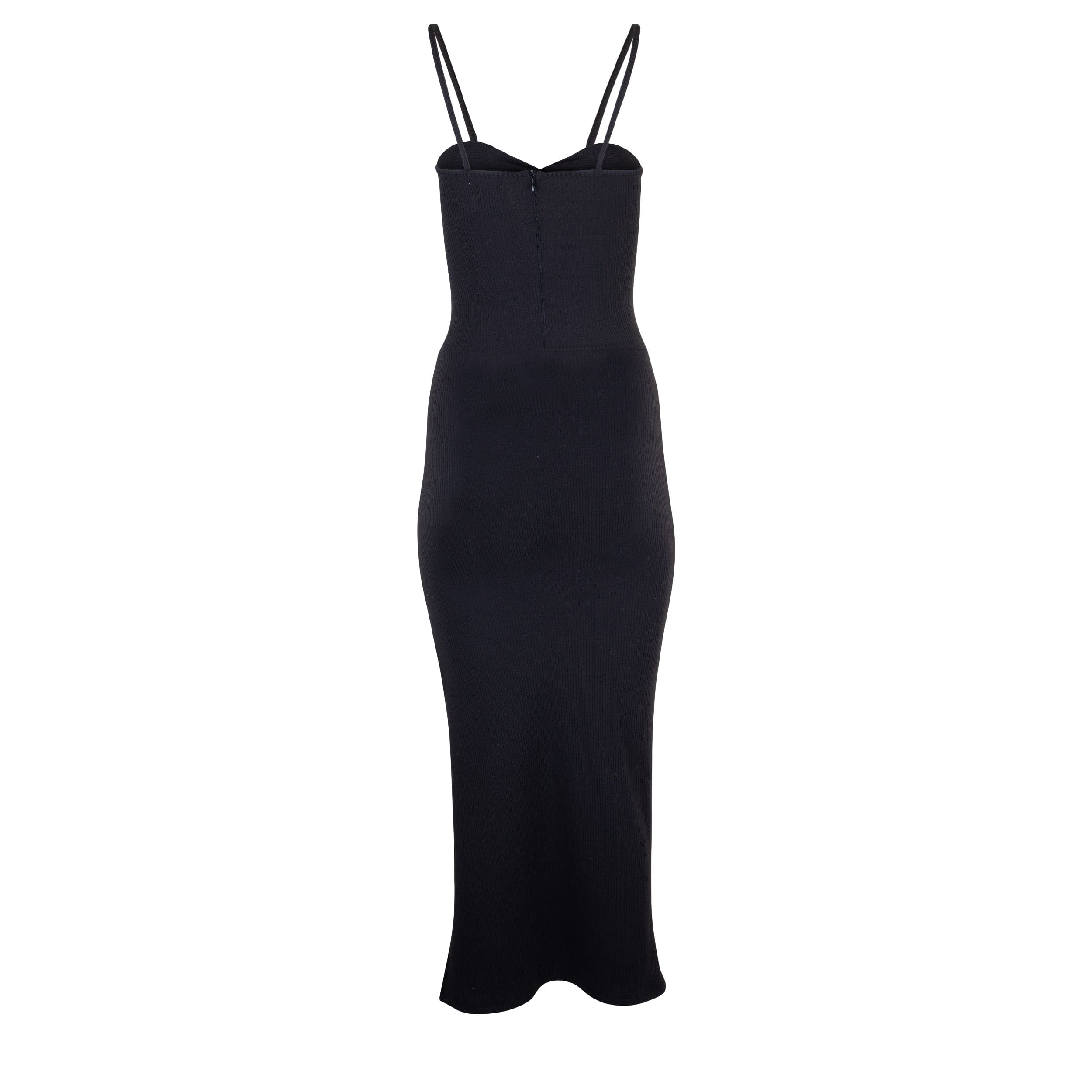 Heidi Cutout Detail Ribbed Maxi Dress