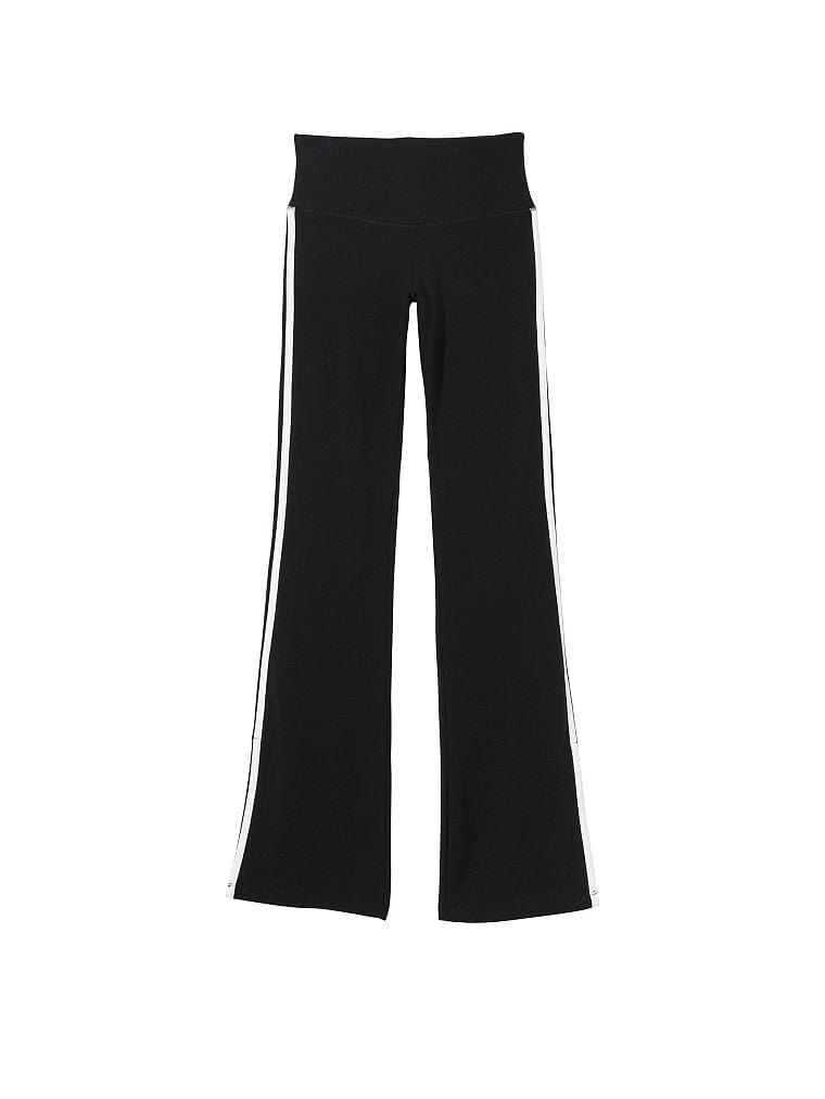 Ella Organic Cotton High-Rise Flare Stripe Leggings