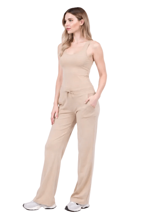 Taylor Organic Cotton Wide Leg Pocketed Pant