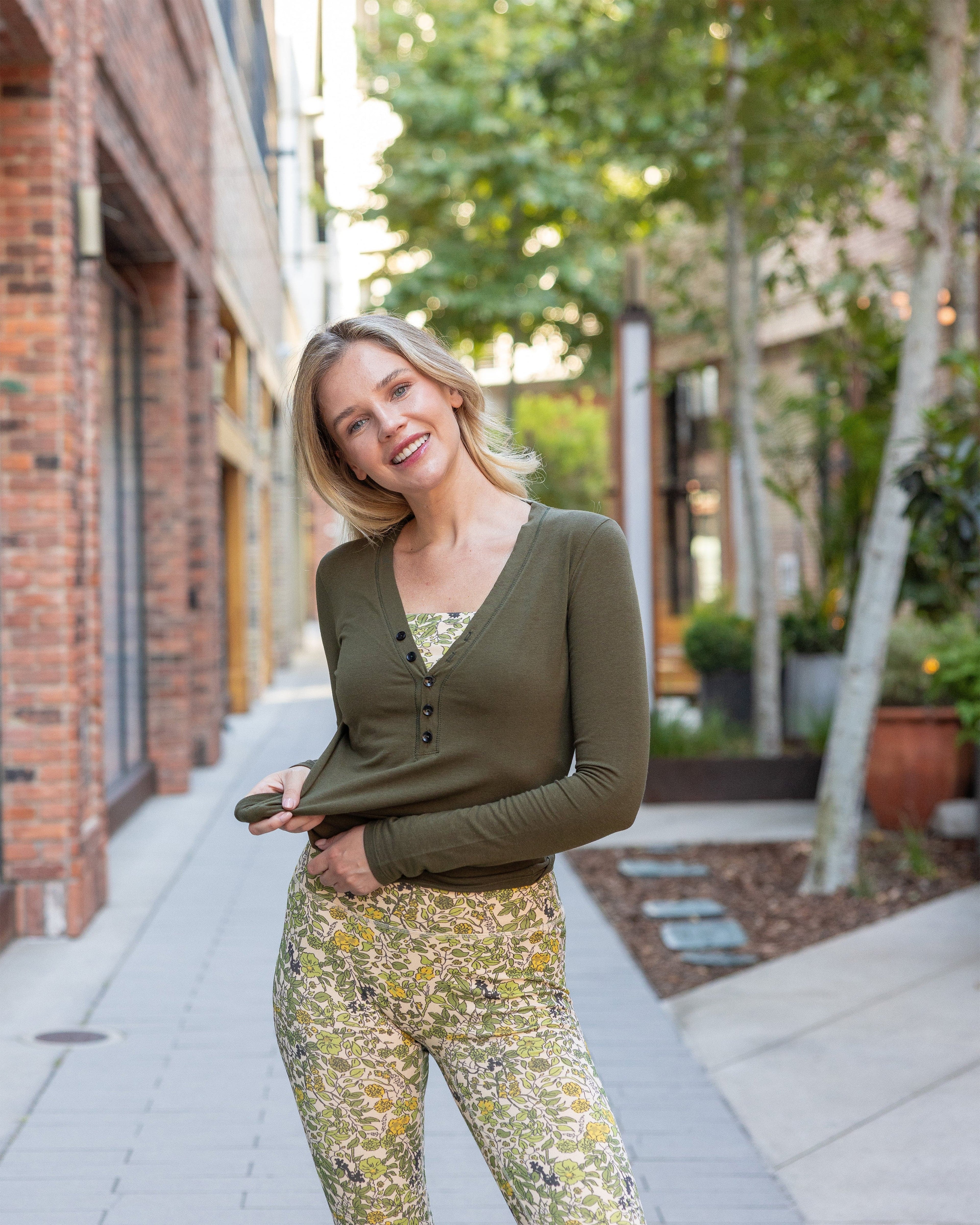 Monroe Organic Cotton Henley Long Sleeve