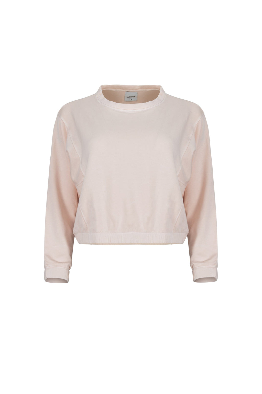 Ivy Boxy Cropped Modal Pullover - Rose Quartz
