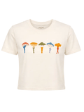 Cropped Everyday Organic Cotton Tee - Shrooms