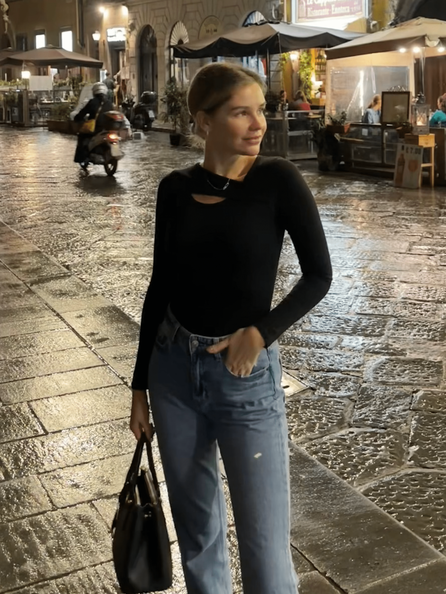 Paige Cotton Long Sleeve Cutout Top