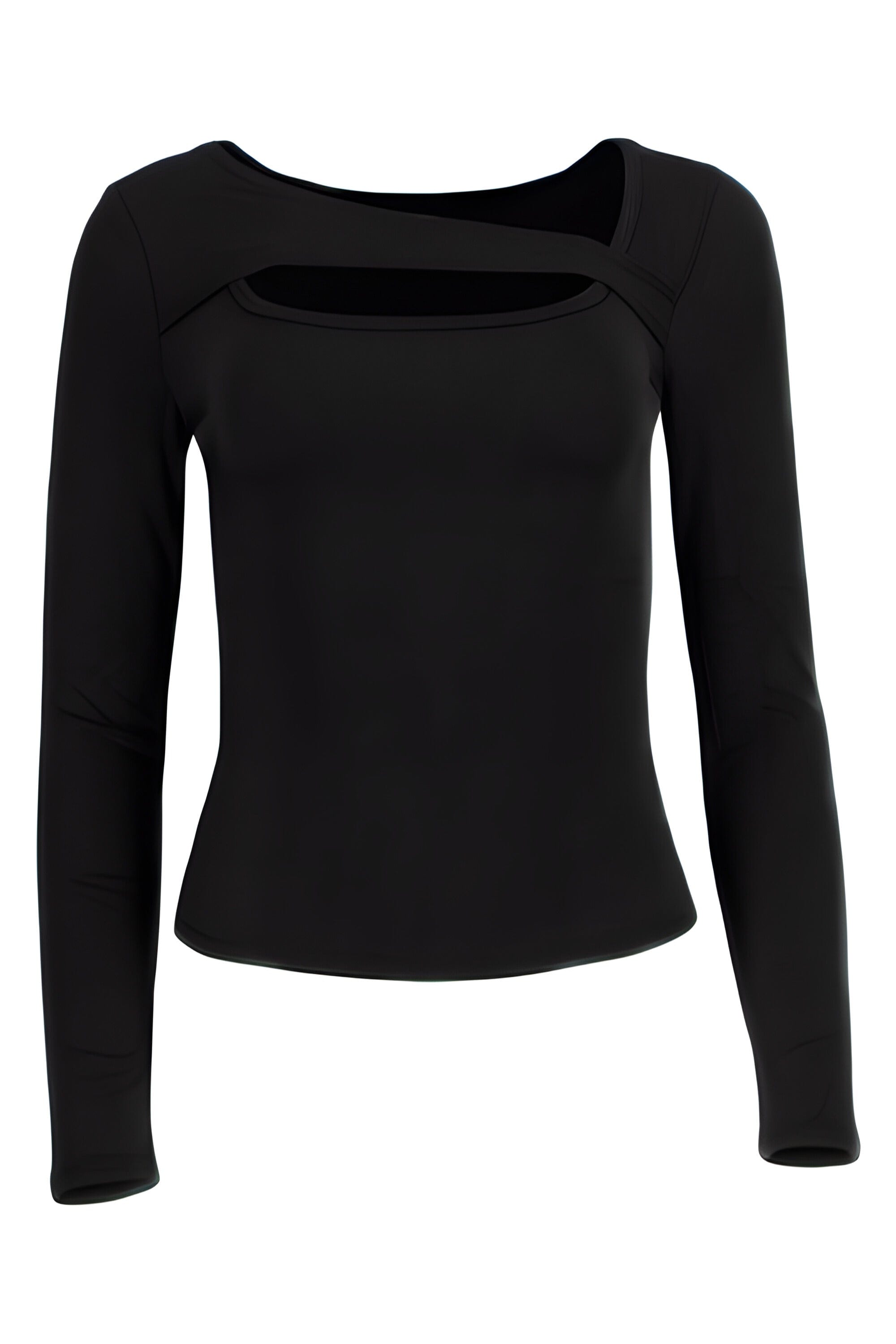 Paige Cotton Long Sleeve Cutout Top